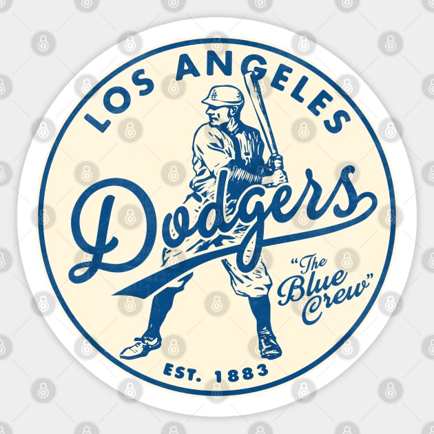 Old Style Los Angeles Dodgers FULL SIZE by Buck Tee Sticker by Buck Tee